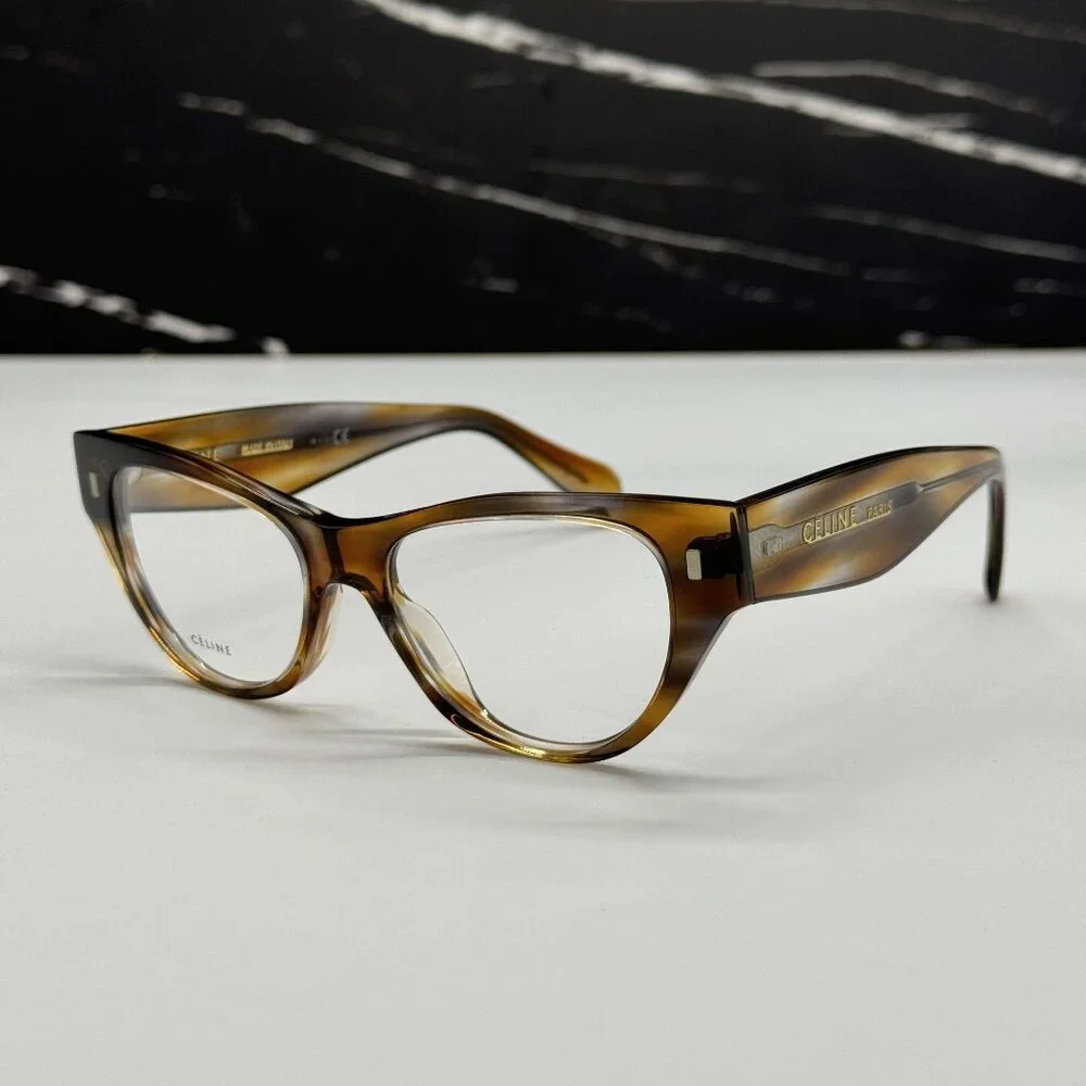 NEW CELINE HAVANA WOMEN EYEGLASSES CELINE CL50012I 055